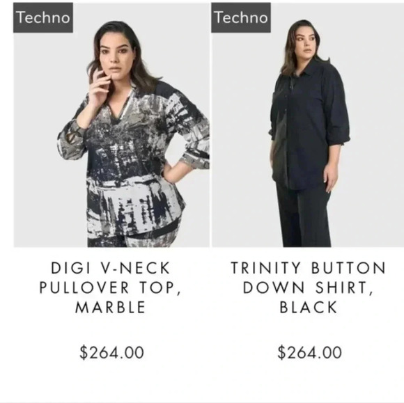 Black and White Abstract Blouse - Picture 10 of 11